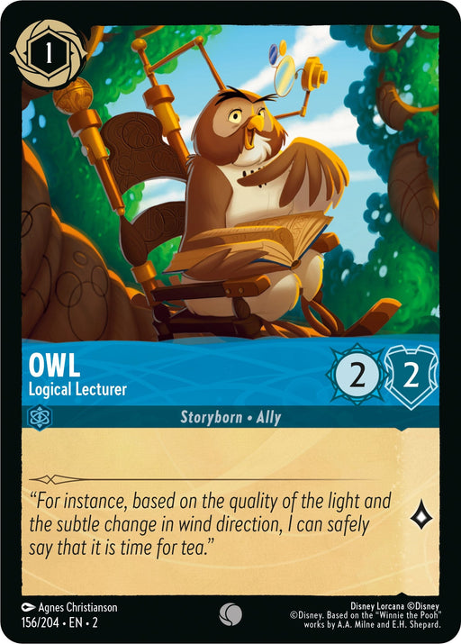 Owl - Logical Lecturer (156/204) - Rise of the Floodborn - for just $0.02! 
