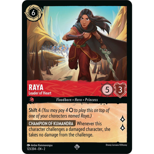 Raya - Leader of Heart (123/204) [Rise of the Floodborn] - Just $0.05! Shop now at Retro Gaming of Denver