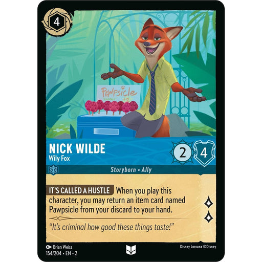 Nick Wilde - Wily Fox (154/204) [Rise of the Floodborn] - Just $0.15! Shop now at Retro Gaming of Denver