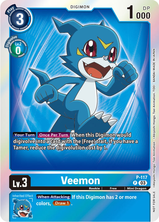 Veemon [P-117] (Tamer Party Pack -The Beginning- Ver. 2.0) [Promotional Cards] - Just $0.65! Shop now at Retro Gaming of Denver