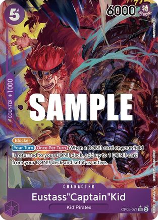 Eustass"Captain"Kid (Alternate Art) (OP05-074) - Awakening of the New Era Foil - for just $2.85! 