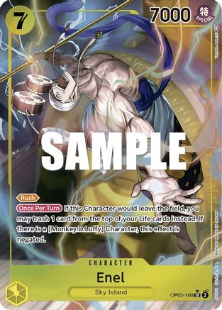 Enel (100) (Alternate Art) (OP05-100) - Awakening of the New Era Foil - for just $2.83! 
