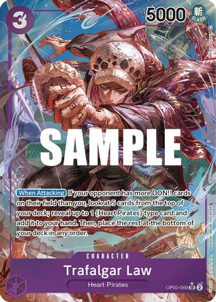 Trafalgar Law (Alternate Art) (069) (OP05-069) - Awakening of the New Era Foil - for just $7.05! 