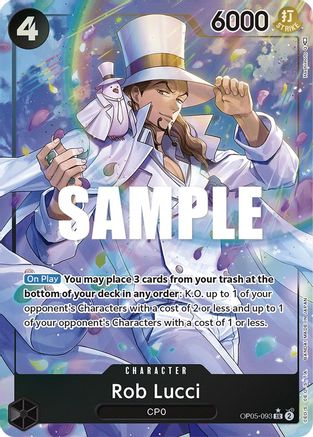 Rob Lucci (093) (Alternate Art) (OP05-093) - Awakening of the New Era Foil - for just $4.30! 