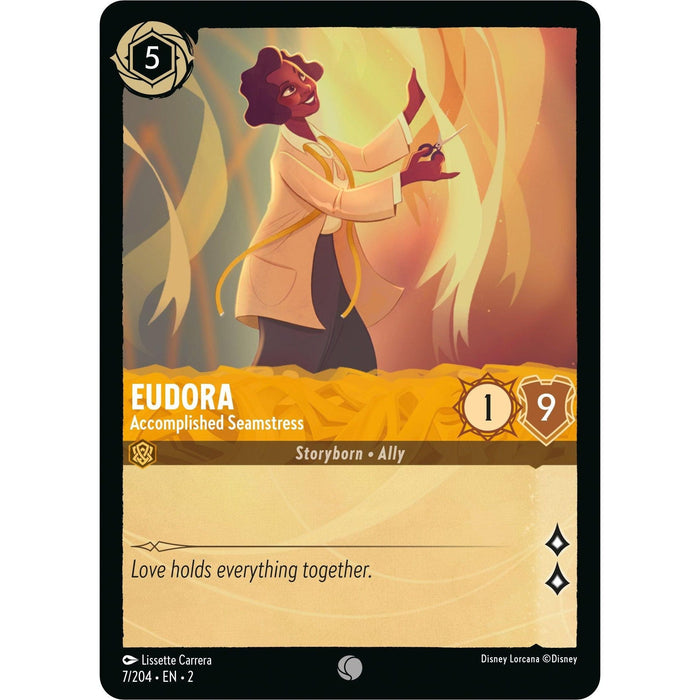 Eudora - Accomplished Seamstress (7/204) [Rise of the Floodborn] - Just $0.04! Shop now at Retro Gaming of Denver