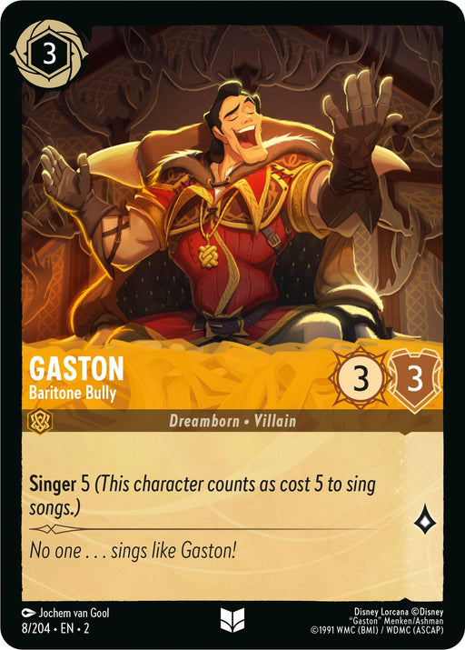 Gaston - Baritone Bully (8/204) - Rise of the Floodborn - for just $0.02! 