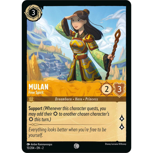 Mulan - Free Spirit (15/204) [Rise of the Floodborn] - Just $0.05! Shop now at Retro Gaming of Denver