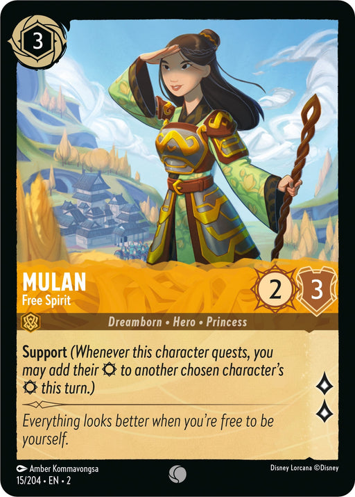 Mulan - Free Spirit (15/204) - Rise of the Floodborn - for just $0.03! 