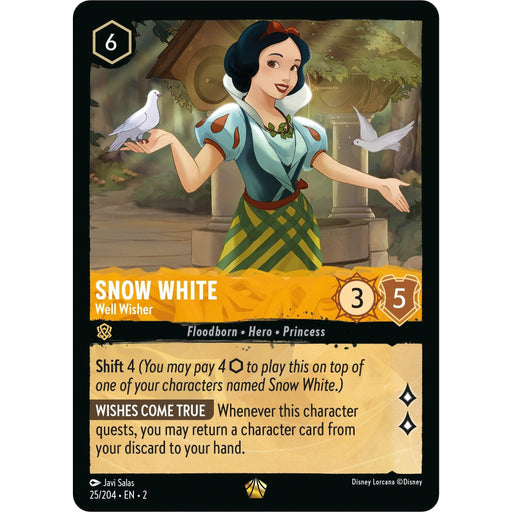 Snow White - Well Wisher (25/204) [Rise of the Floodborn] - Just $0.80! Shop now at Retro Gaming of Denver