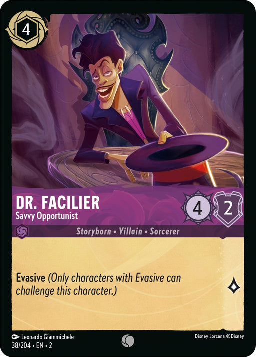 Dr. Facilier - Savvy Opportunist (38/204) - Rise of the Floodborn - for just $0.02! 