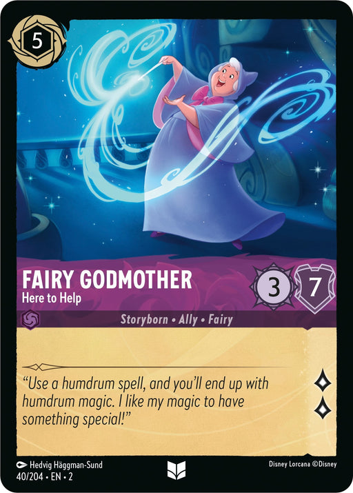 Fairy Godmother - Here to Help (40/204) - Rise of the Floodborn - for just $0.03! 