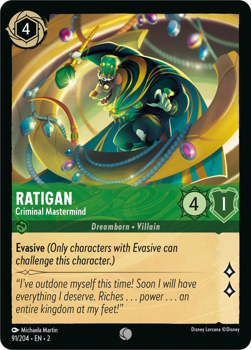 Ratigan - Criminal Mastermind (91/204) - Rise of the Floodborn - for just $0.03! 