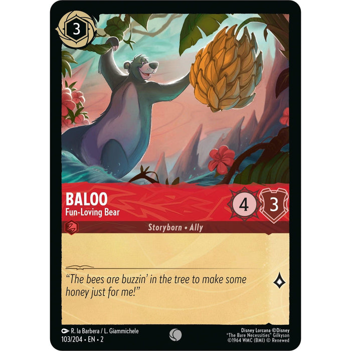 Baloo - Fun-Loving Bear (103/204) [Rise of the Floodborn] - Just $0.05! Shop now at Retro Gaming of Denver