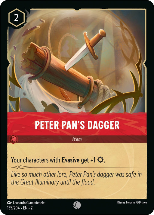 Peter Pan's Dagger (135/204) - Rise of the Floodborn - for just $0.02! 