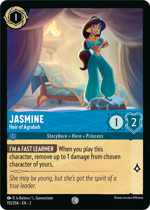 Jasmine - Heir of Agrabah (151/204) - Rise of the Floodborn - for just $0.03! 
