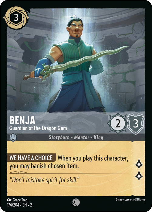 Benja - Guardian of the Dragon Gem (174/204) - Rise of the Floodborn - for just $0.03! 