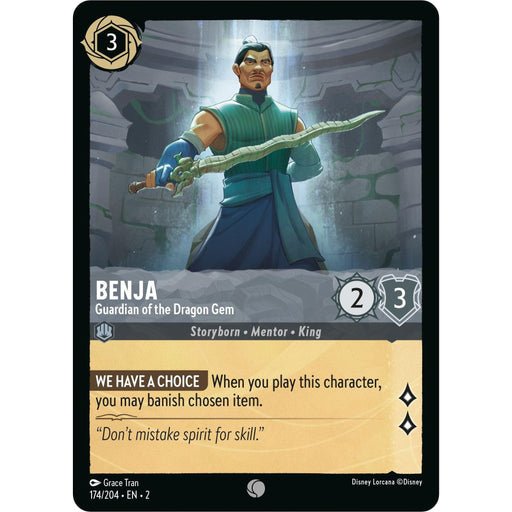 Benja - Guardian of the Dragon Gem (174/204) [Rise of the Floodborn] - Just $0.05! Shop now at Retro Gaming of Denver