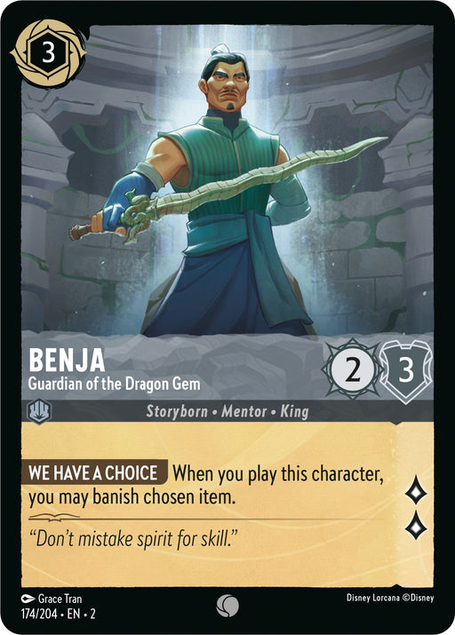 Benja - Guardian of the Dragon Gem (174/204) - Rise of the Floodborn - for just $0.03! 