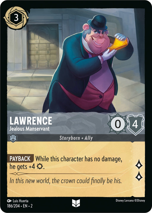 Lawrence - Jealous Manservant (186/204) - Rise of the Floodborn - for just $0.03! 
