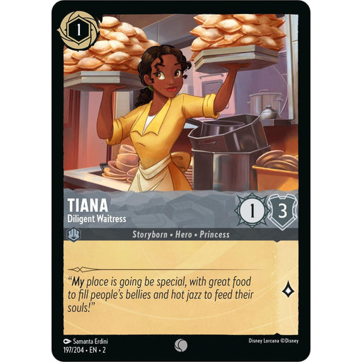 Tiana - Diligent Waitress (197/204) [Rise of the Floodborn] - Just $0.04! Shop now at Retro Gaming of Denver