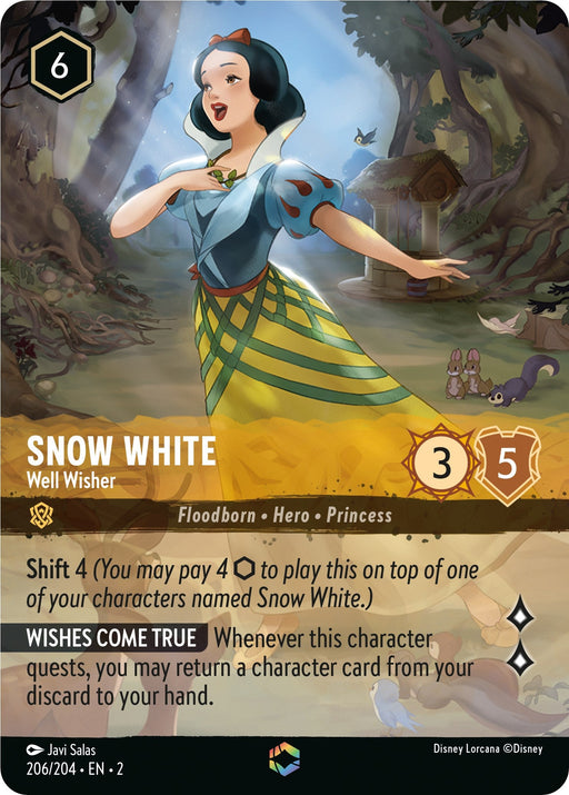 Snow White - Well Wisher (Enchanted) (206/204) - Rise of the Floodborn Holofoil - for just $44.30! 