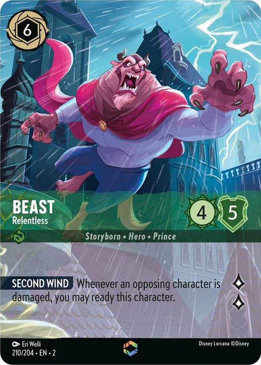 Beast - Relentless (Enchanted) (210/204) - Rise of the Floodborn Holofoil - for just $23.34! 