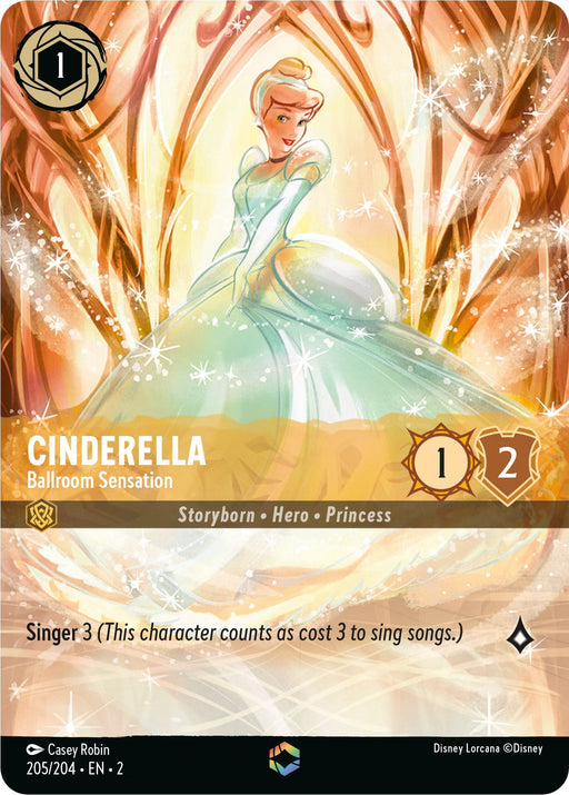 Cinderella - Ballroom Sensation (Enchanted) (205/204) - Rise of the Floodborn Holofoil - for just $79.91! 