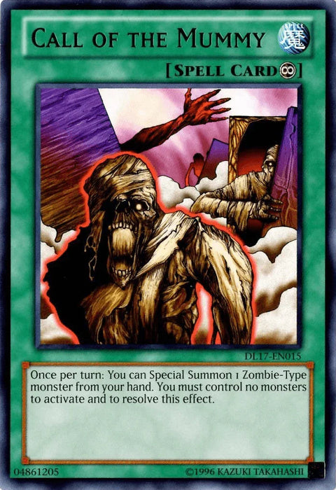 Call of the Mummy (Green) [DL17-EN015] Rare - for just $0.10! 
