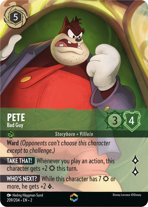 Pete - Bad Guy (Enchanted) (209/204) - Rise of the Floodborn Holofoil - for just $11.11! 