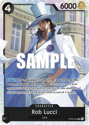 Rob Lucci (093) (OP05-093) - Awakening of the New Era Foil - for just $0.20! 