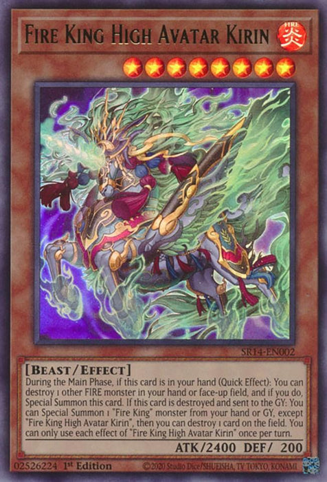 Fire King High Avatar Kirin [SR14-EN002] Ultra Rare - for just $0.30! 