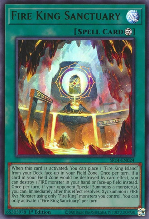 Fire King Sanctuary [SR14-EN024] Ultra Rare - for just $0.40! 