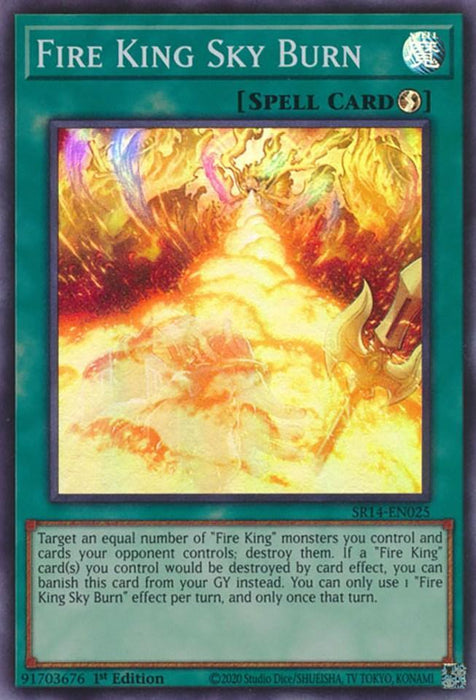 Fire King Sky Burn [SR14-EN025] Super Rare - for just $0.25! 
