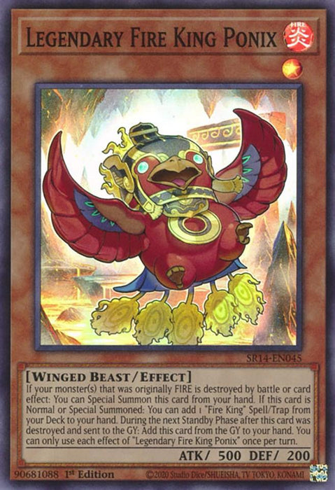 Legendary Fire King Ponix [SR14-EN045] Super Rare - for just $0.15! 