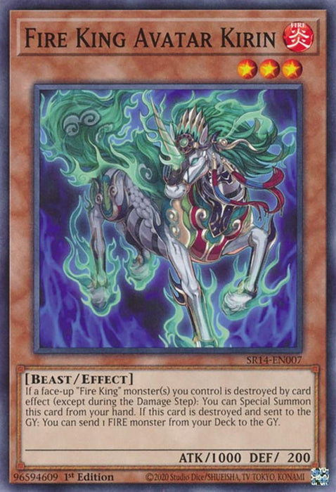 Fire King Avatar Kirin [SR14-EN007] Common - for just $0.20! 