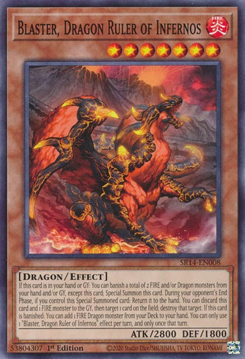 Blaster, Dragon Ruler of Infernos [SR14-EN008] Common - for just $0.10! 