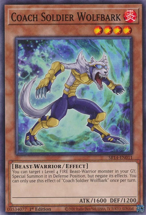 Coach Soldier Wolfbark [SR14-EN011] Common - for just $0.10! 