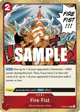 Fire Fist (OP05-019) - Awakening of the New Era Foil - for just $0.57! 