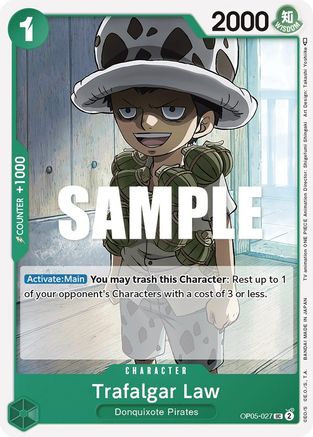 Trafalgar Law (027) (OP05-027) - Awakening of the New Era - for just $0.08! 