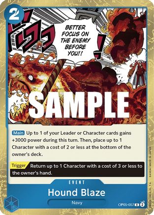 Hound Blaze (OP05-057) - Awakening of the New Era Foil - for just $0.08! 