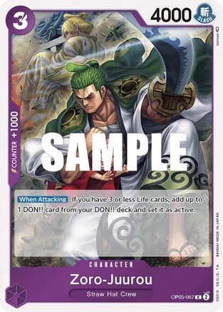 Zoro-Juurou (OP05-067) - Awakening of the New Era Foil - for just $0.23! 