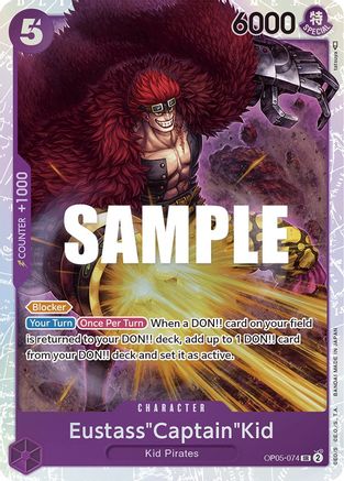 Eustass"Captain"Kid (OP05-074) - Awakening of the New Era Foil - for just $0.30! 