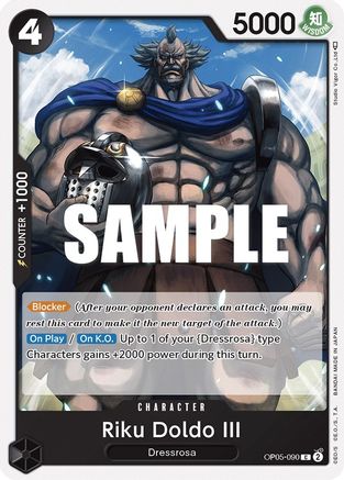 Riku Doldo III (OP05-090) - Awakening of the New Era - for just $0.05! 