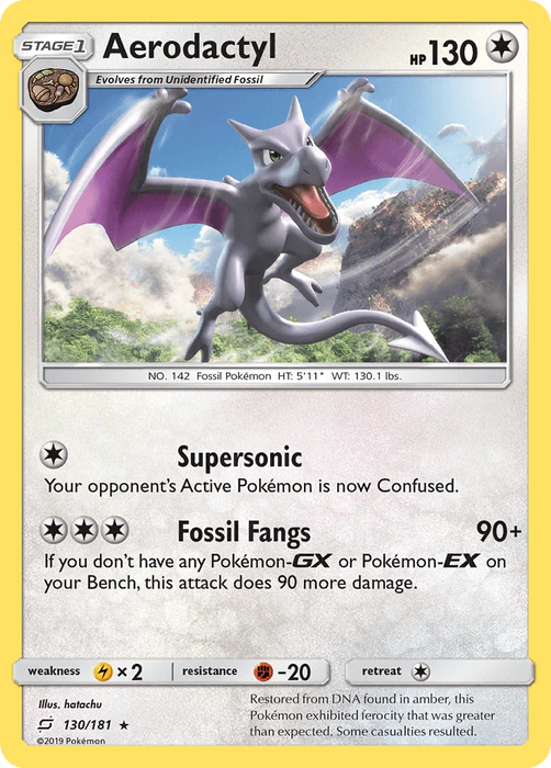 Aerodactyl (130/181) [Sun & Moon: Team Up] - for just $0.40! 