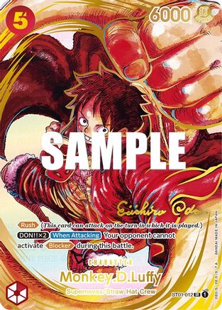 Monkey.D.Luffy (012) (Alternate Art) (Gold-Stamped Signature) (ST01-012) - Awakening of the New Era Foil - for just $2623.50! 