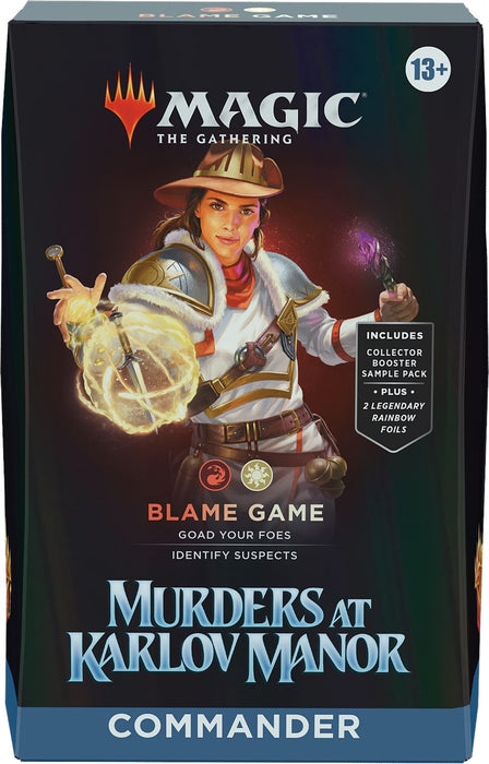 Murders at Karlov Manor - Commander Deck (Blame Game) - for just $34.95! 