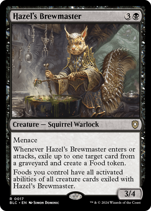 Hazel's Brewmaster (BLC-017) - Bloomburrow Commander - for just $0.83! 