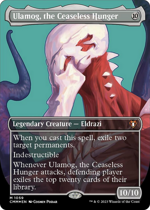 Ulamog, the Ceaseless Hunger (Borderless Textured Foil Frame Break) [Commander Masters] - Just $51.30! Shop now at Retro Gaming of Denver