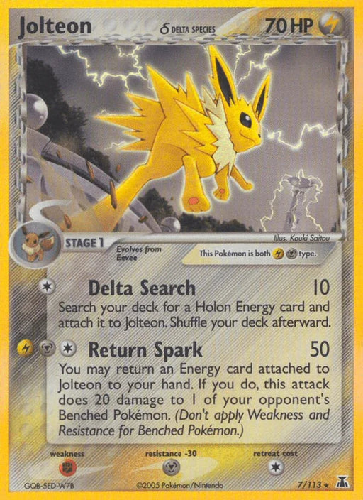 Jolteon (7/113) (Delta Species) [EX: Delta Species] - for just $67.70! 