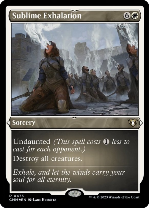 Sublime Exhalation (Foil Etched) [Commander Masters] - for just $0.35! 